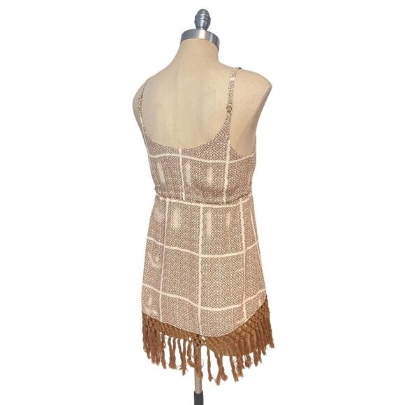 Cabi Tan Cabana Cover-Up Tassel Tank Blouse Sleeveless Style # 846 Small - Picture 4 of 6